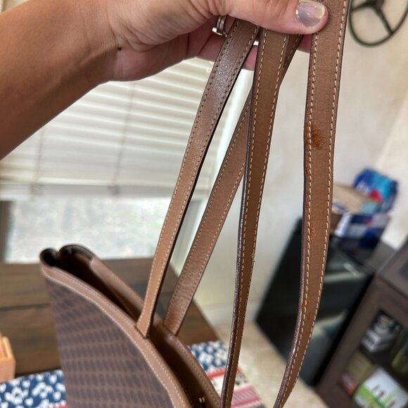 Authentic Celine Paris  Flat Tote Brown Macadam Coated Canvas, EUC - Picture 12 of 13